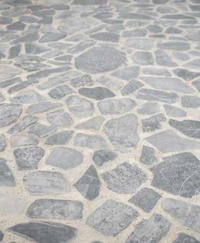 Acera de piedra en Gijón